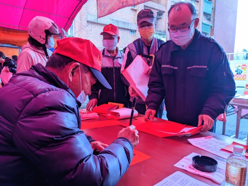 汐止濟德宮-2022-01-23 迎新送舊贈春聯