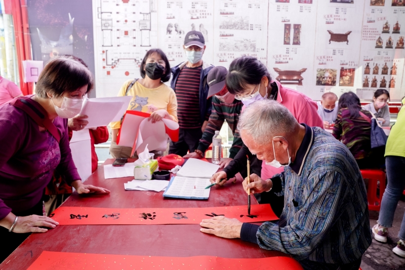 汐止濟德宮-2023-01-14 迎新送舊贈春聯