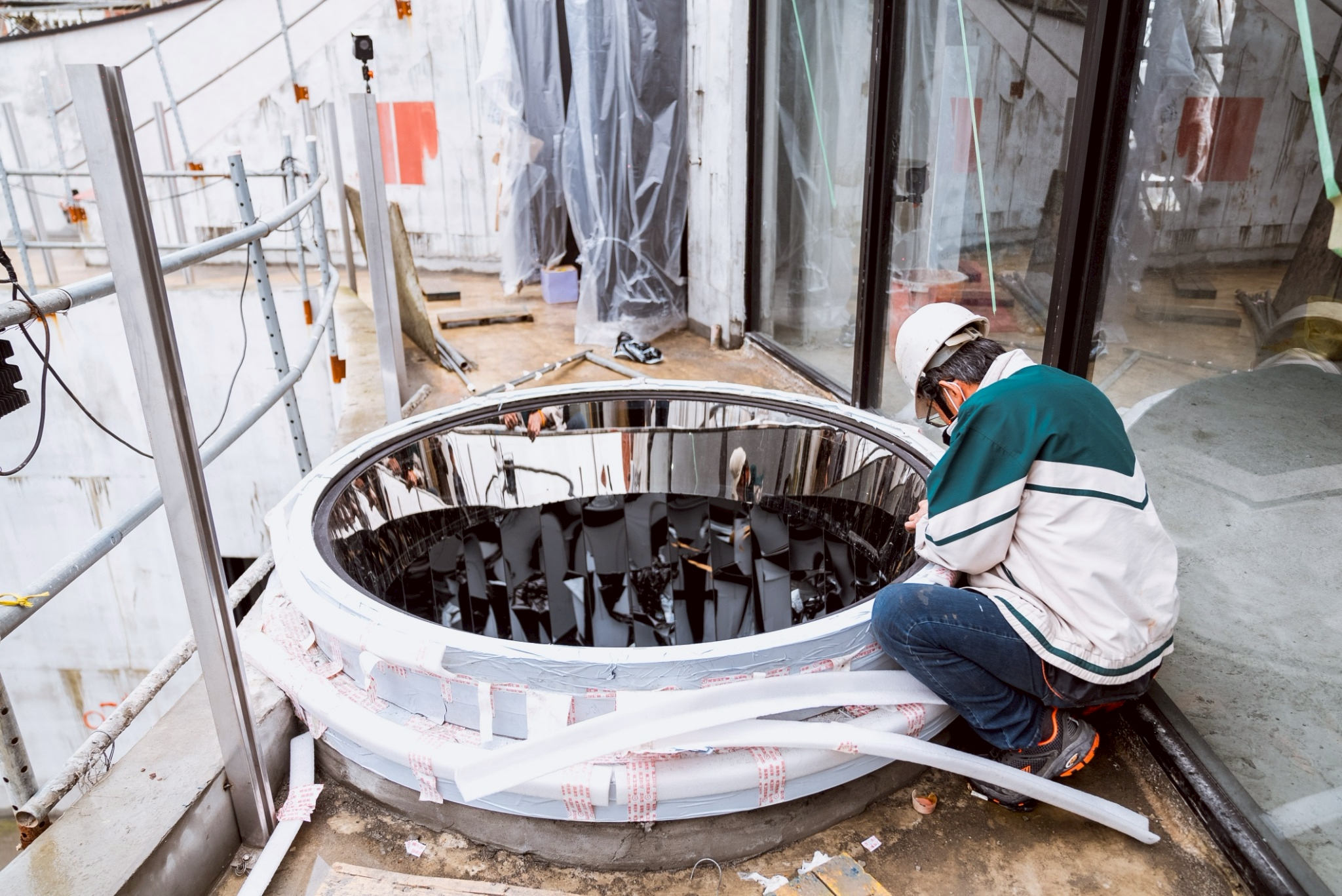 汐止濟德宮-重建新廟最新消息-濟德宮未來藍圖 鑲嵌藝術玻璃媽祖 福聚祥光